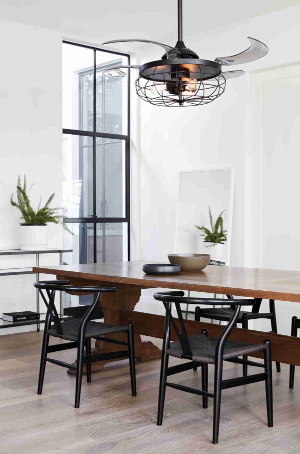 Deckenventilator Fanaway Industri Schwarz 122 cm mit Beleuchtung und Fernbedienung Deckenventilator Fanaway Industri Schwarz 122 cm mit Beleuchtung und Fernbedienung