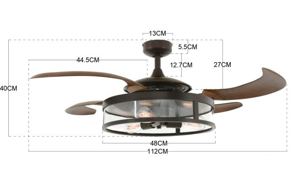 Deckenventilator Fanaway Classic Bronze 122 cm mit Beleuchtung und Fernbedienung Deckenventilator Fanaway Classic Bronze 122 cm mit Beleuchtung und Fernbedienung