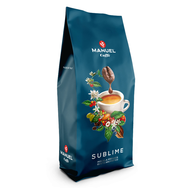 Manuel Caffe Sublime 1kg in ganzer Kaffeebohne 90% Arabica Espressobohne