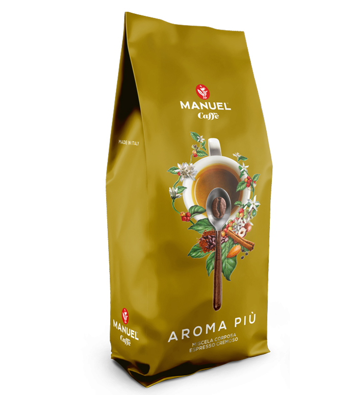 Manuel Caffe Aroma piu 1kg in ganzer Kaffeebohne