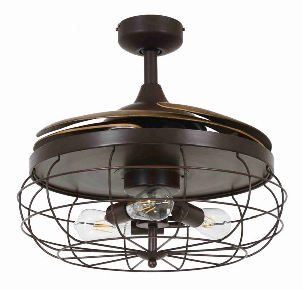 Deckenventilator Fanaway Industri Schwarz 122 cm mit Beleuchtung und Fernbedienung Deckenventilator Fanaway Industri Schwarz 122 cm mit Beleuchtung und Fernbedienung