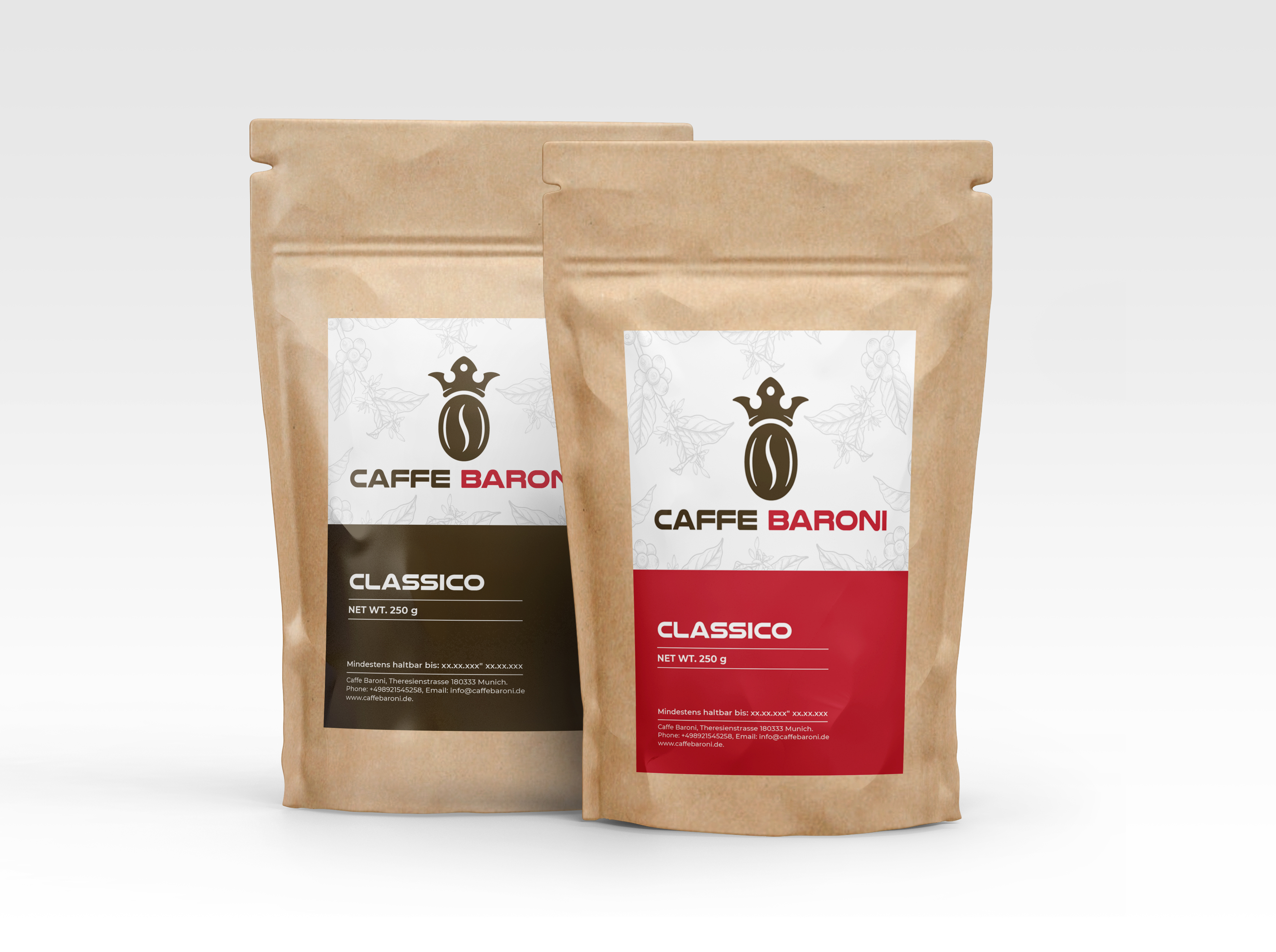 Caffe Baroni CLASSICO 250 Gramm Testpackung Caffe Baroni CLASSICO 250 Gramm Testpackung