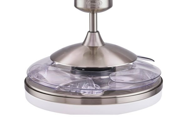 Deckenventilator Fanaway Evo2 Endure Chrom gebürstet mit Beleuchtung und Fernbedienung Deckenventilator Fanaway Evo2 Endure Chrom gebürstet mit Beleuchtung und Fernbedienung