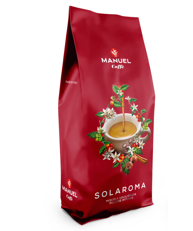 Manuel Caffe Solaroma 1kg in ganzer Kaffeebohne Manuel Caffe Solaroma 1kg in ganzer Kaffeebohne