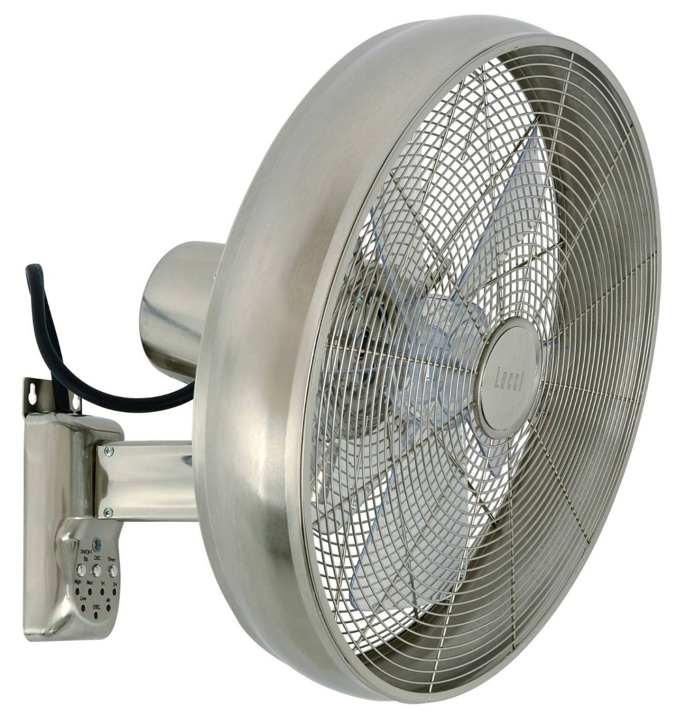 Lucci Air BREEZE - Wandventilator in Chrom gebürstet Lucci Air BREEZE - Wandventilator in Chrom gebürstet