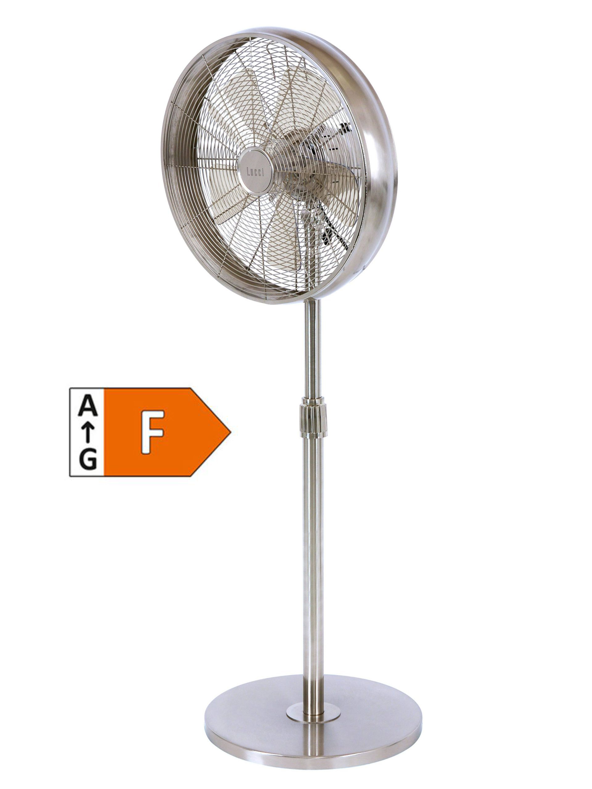 BREEZE - Standventilator in gebürstetem Chrom BREEZE - Standventilator in gebürstetem Chrom