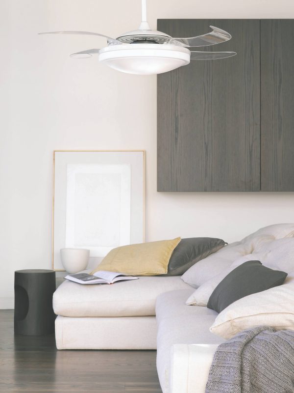 Deckenventilator Fanaway EVO1 Weiß mit LED Beleuchtung und Fernbedienung Deckenventilator Fanaway EVO1 Weiß mit LED Beleuchtung und Fernbedienung