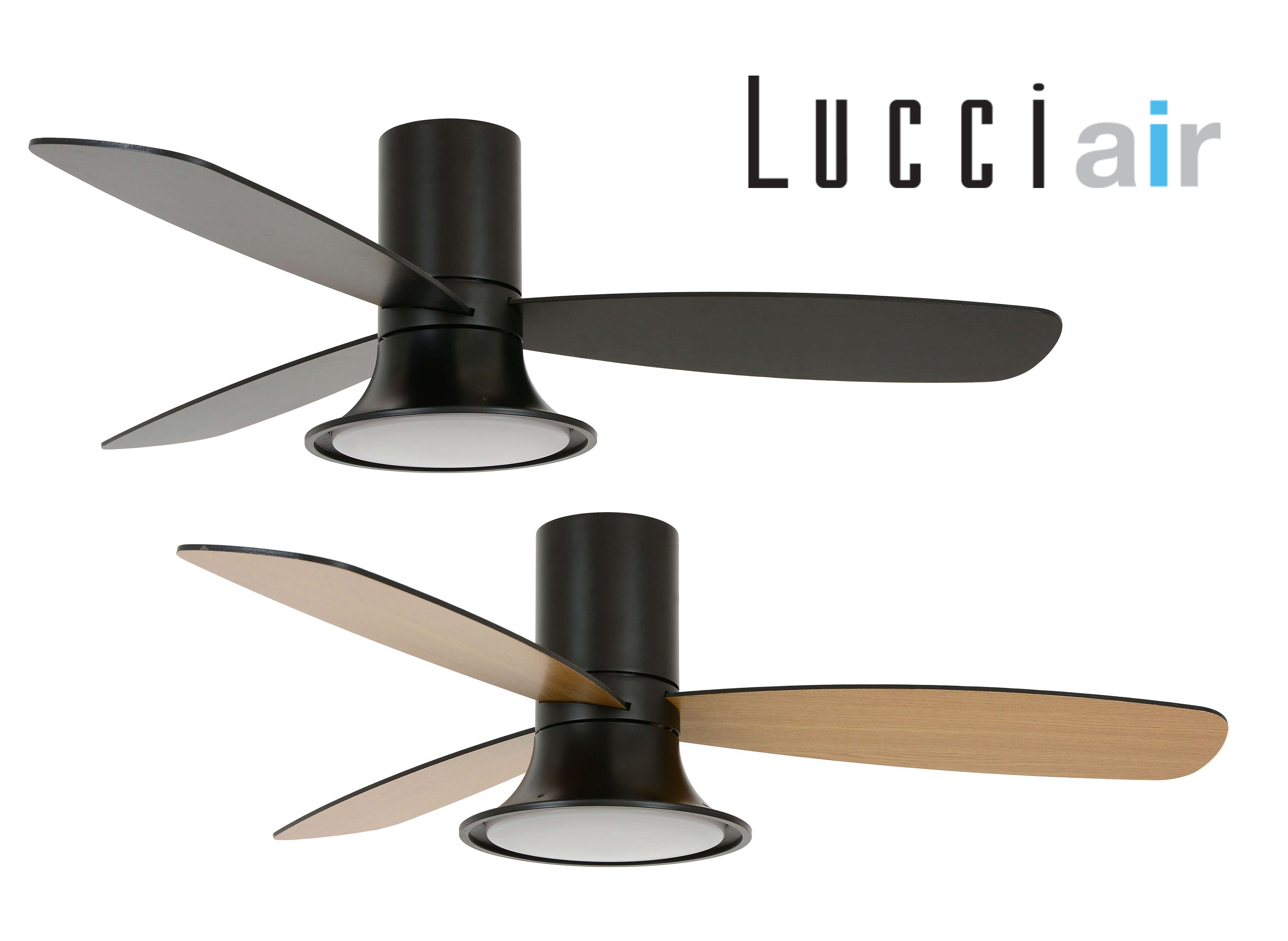 Energiespar Deckenventilator Flusso Schwarz 132 cm mit LED Beleuchtung und Fernbedienung Energiespar Deckenventilator Flusso Schwarz 132 cm mit LED Beleuchtung und Fernbedienung