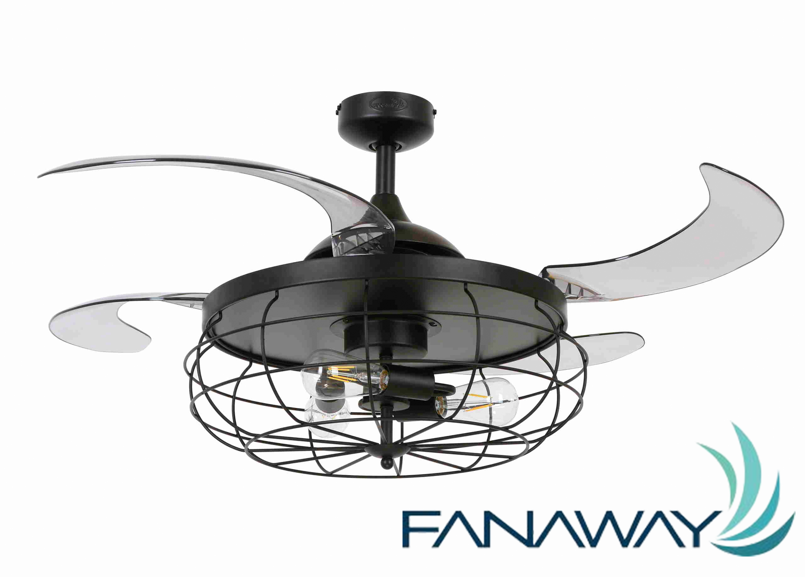 Deckenventilator Fanaway Industri Schwarz 122 cm mit Beleuchtung und Fernbedienung Deckenventilator Fanaway Industri Schwarz 122 cm mit Beleuchtung und Fernbedienung