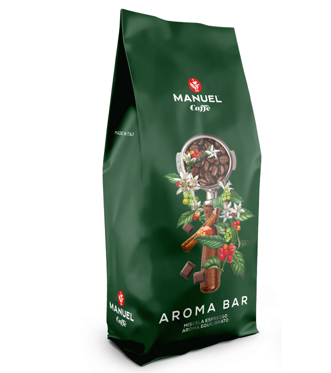 Manuel Caffe Aroma Bar 1kg in ganzer Kaffeebohne Manuel Caffe Aroma Bar 1kg in ganzer Kaffeebohne